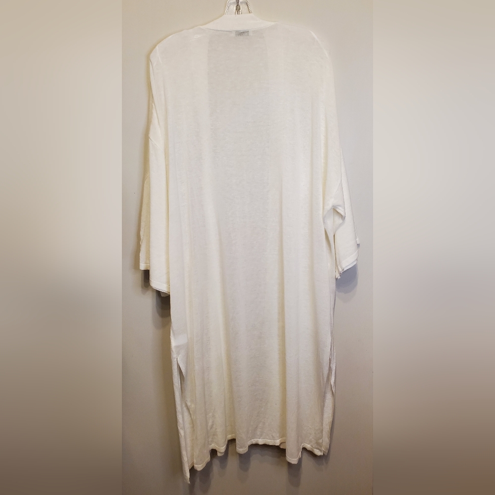 77. NWT - Dex Open Front Side Slit Long Cardigan with Pockets - Picture 6 of 11